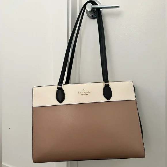 Kate Spade Madison Colorblock Saffiano Leather East West Large Laptop Tote - Picture 3 of 5